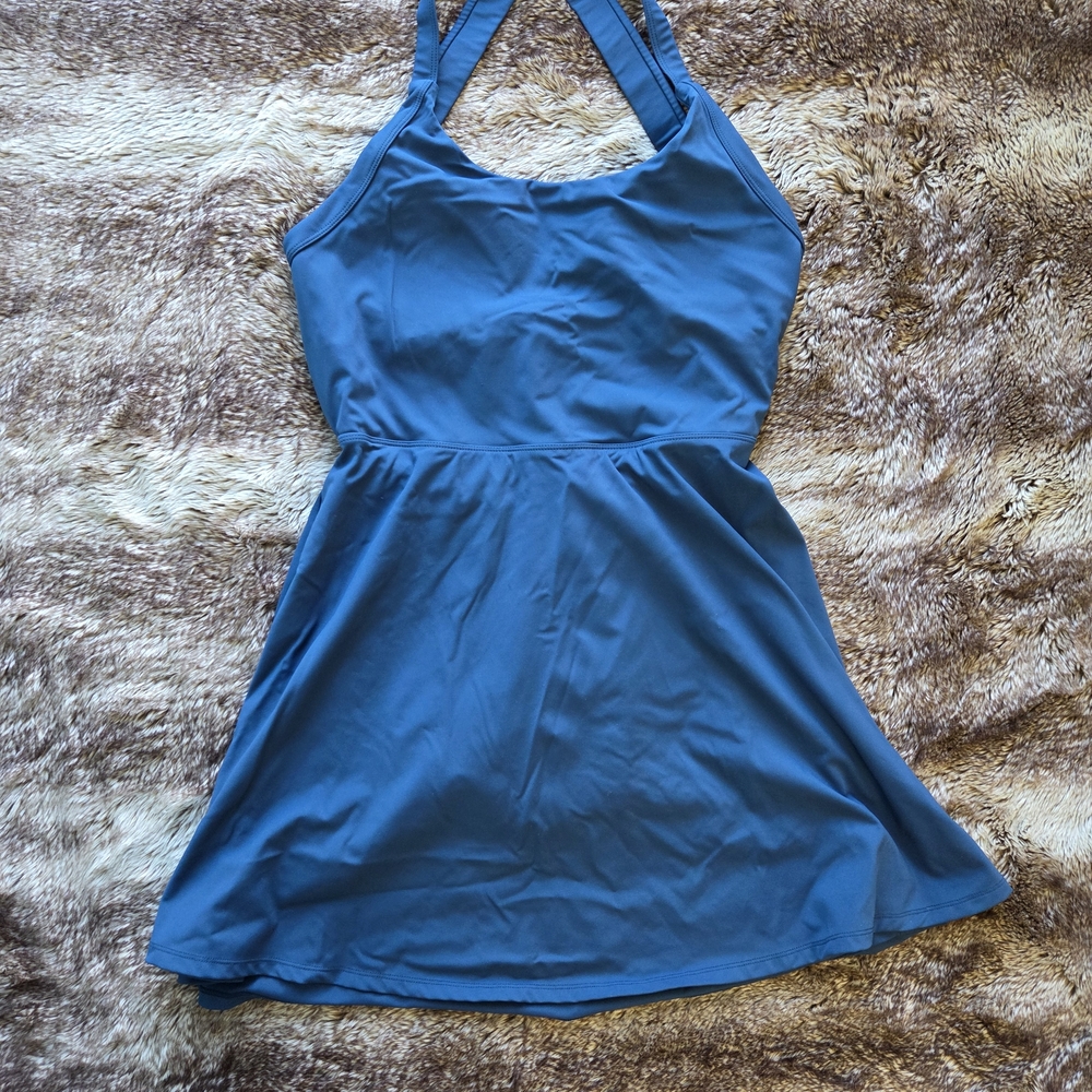 Halara Activewear Dress L | Sporty Tennis & Golf Workout Dress | Built-In Shorts